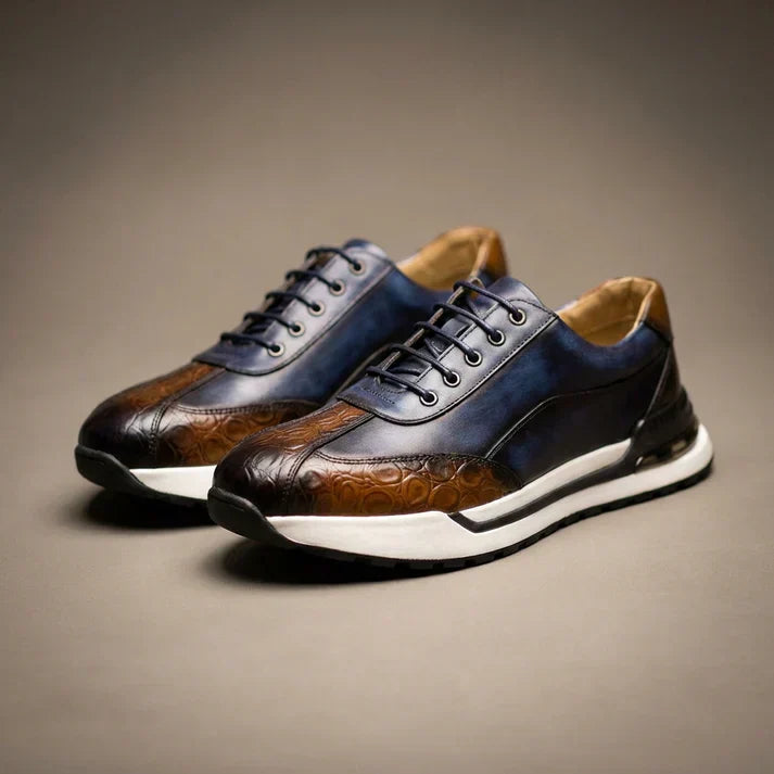 Nixon - Sleek Embossed Leather Shoes