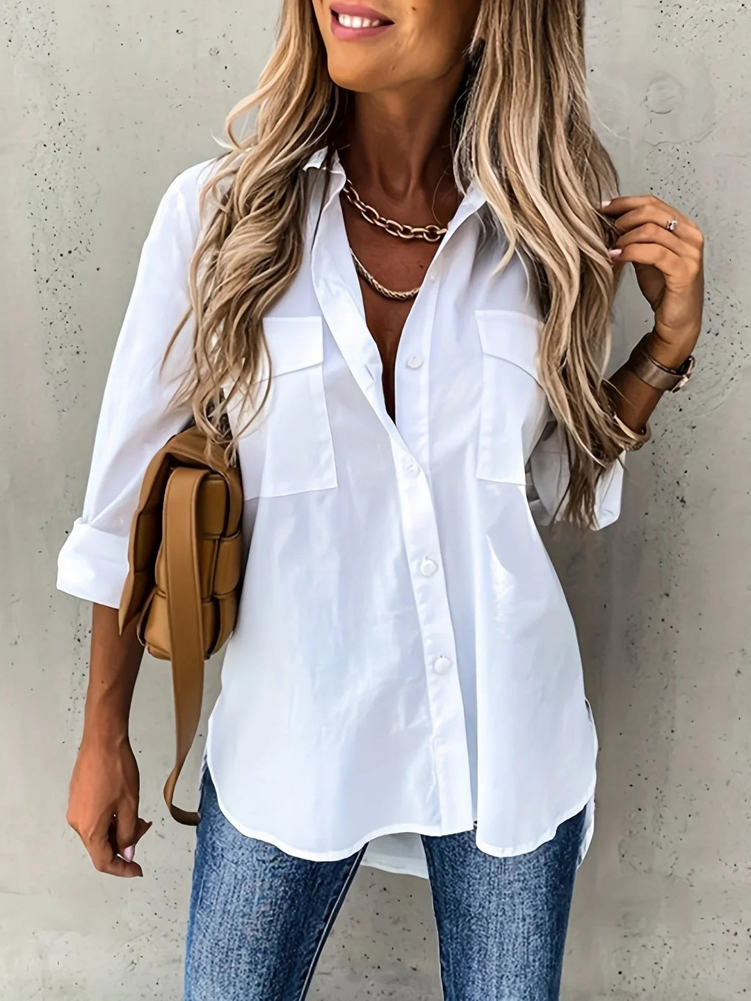 Hallie - Soft Draped Blouse
