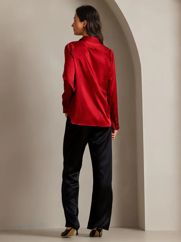 Yvonne - Soft Satin Blouse
