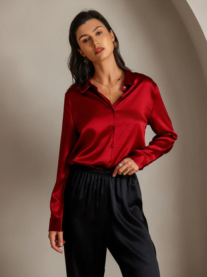 Yvonne - Soft Satin Blouse