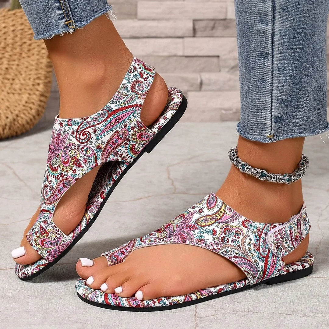 Emma - Vibrant Paisley Sandals