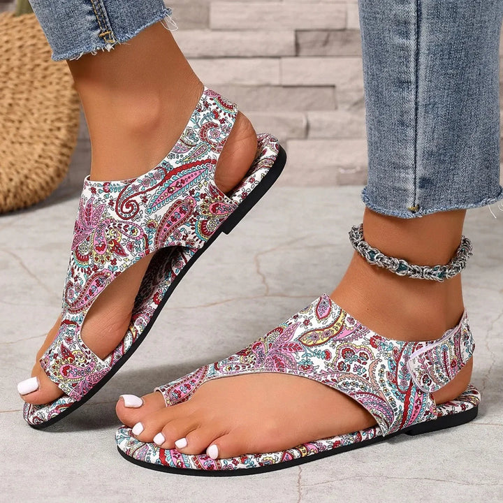 Emma - Vibrant Paisley Sandals