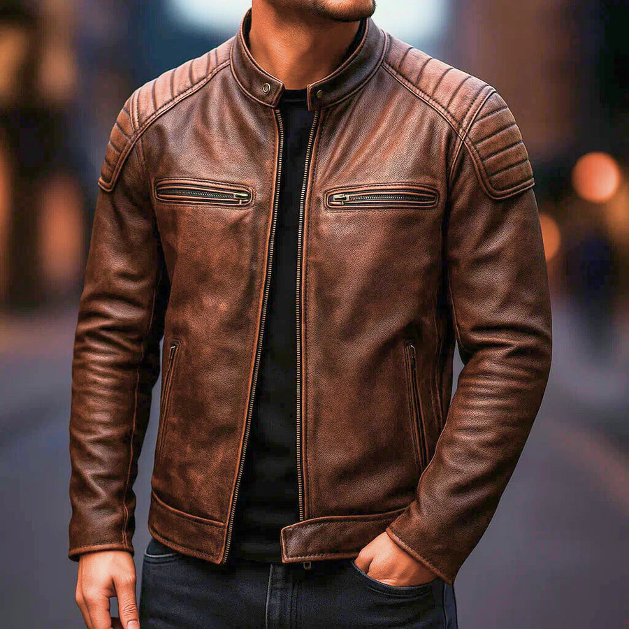 Sleek Leather Jacket