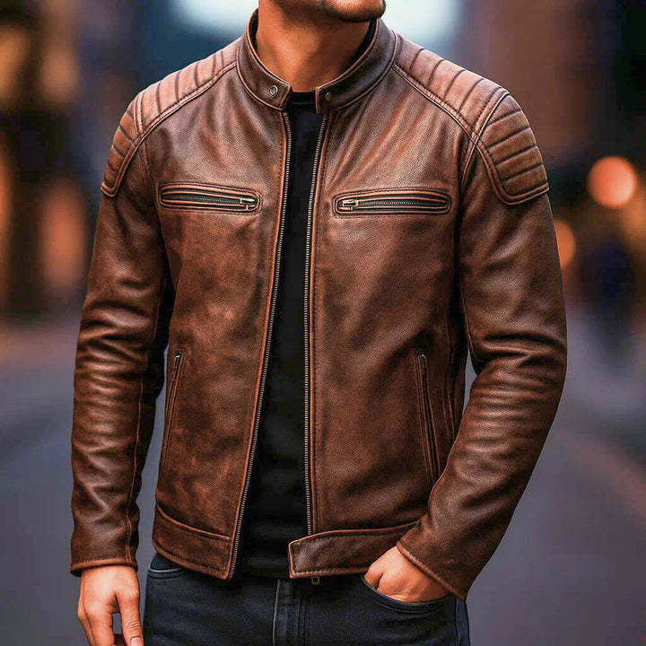 Kade - Sleek Leather Jacket