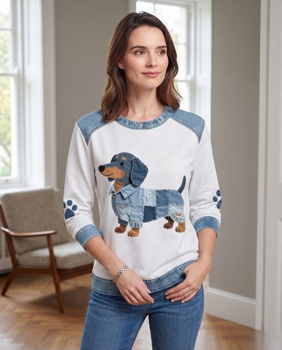 Molly - Cozy Denim Sweater