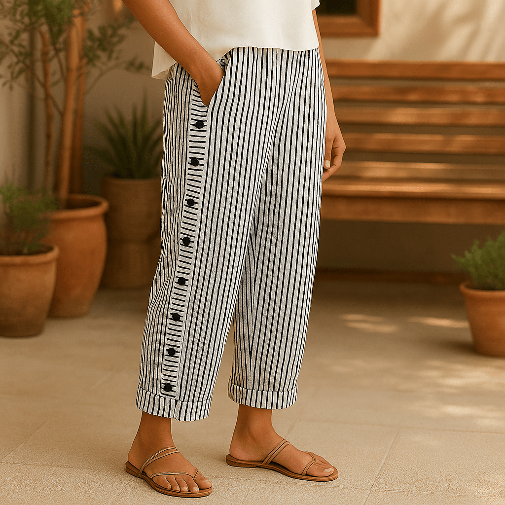Nicolette - Elegant Linen Pants
