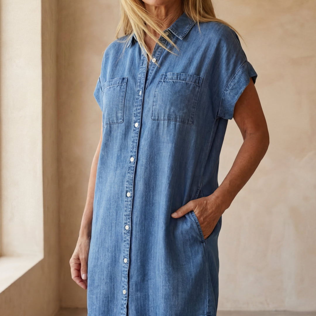 Yuri - Cozy Denim Dress