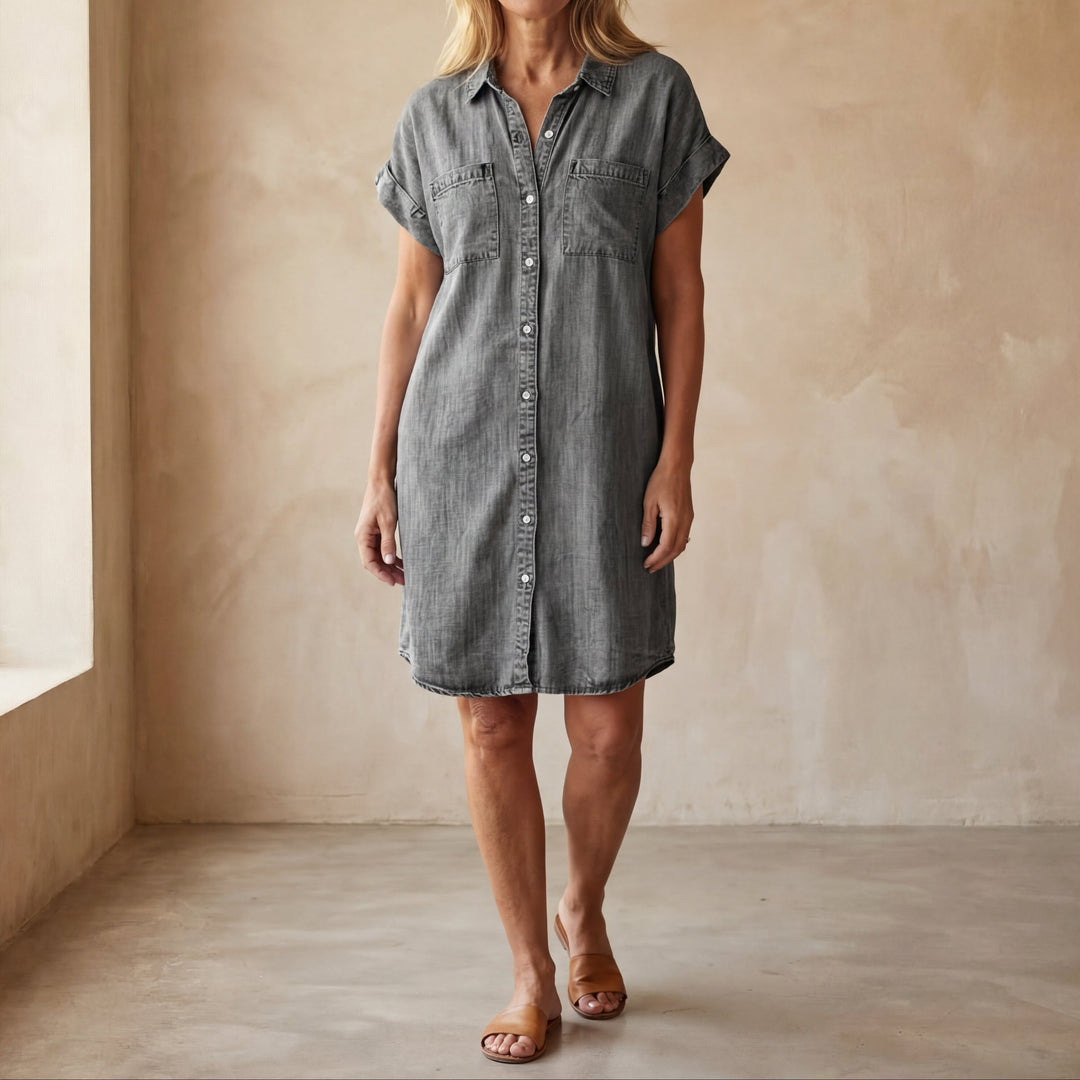 Yuri - Cozy Denim Dress