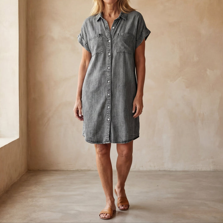 Yuri - Cozy Denim Dress