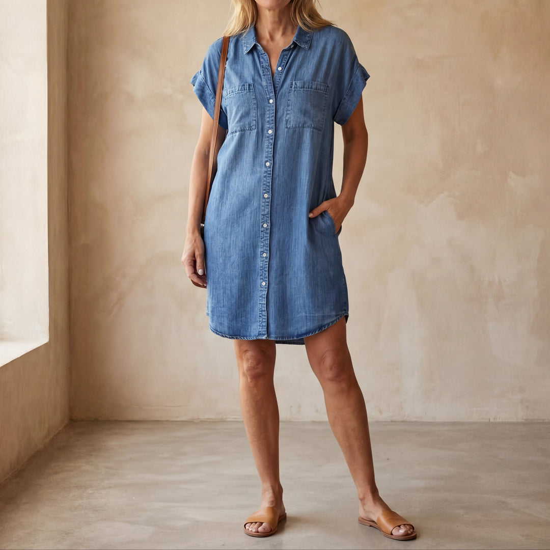 Yuri - Cozy Denim Dress