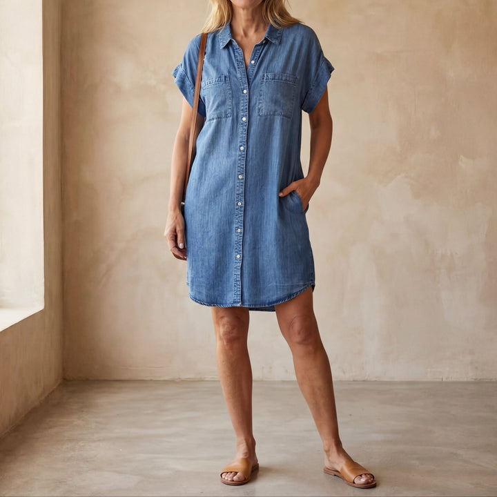 Yuri - Cozy Denim Dress