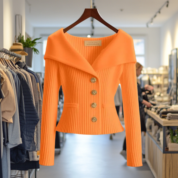 Abigail - Elegant Ribbed Cardigan