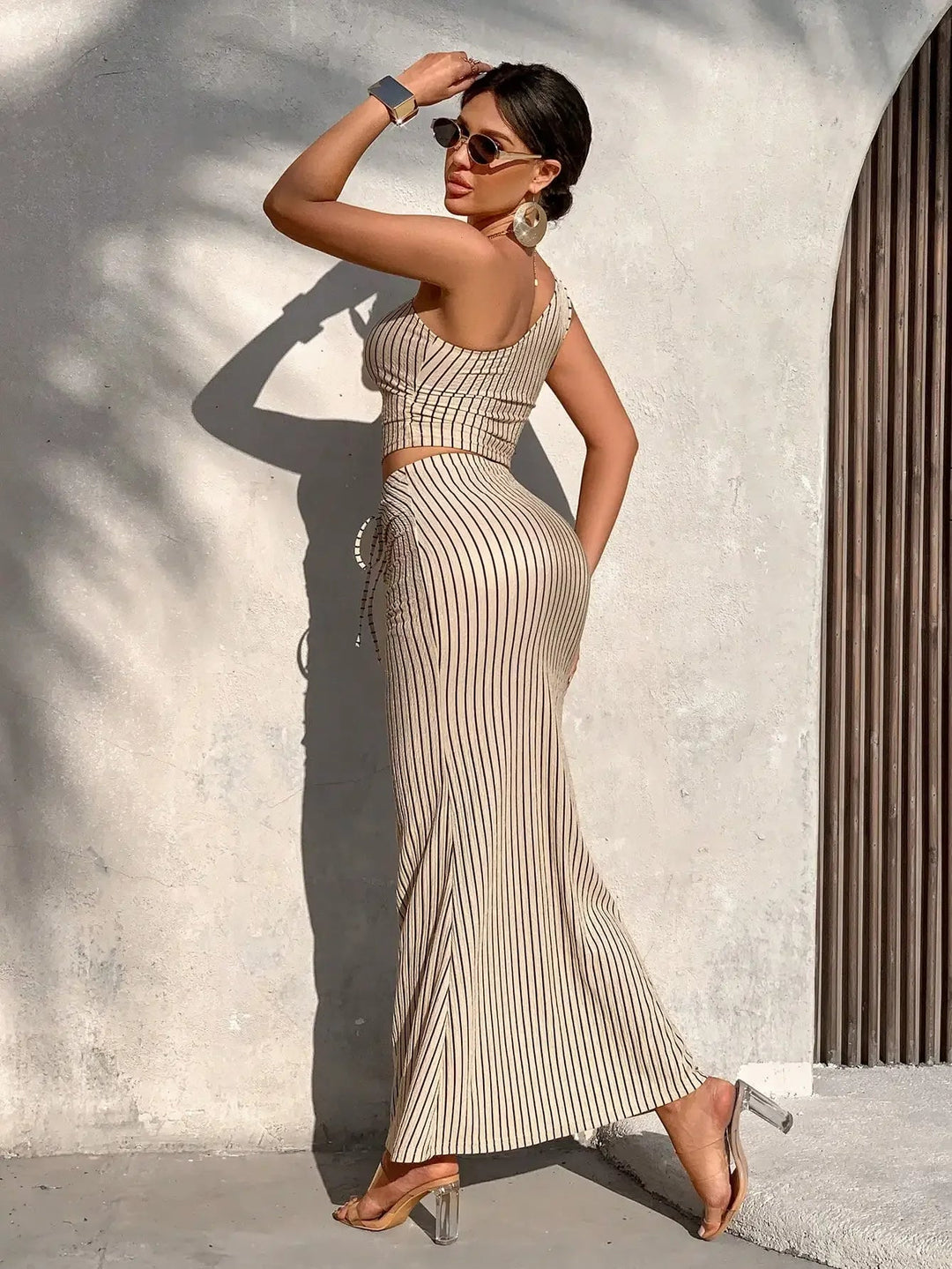 Bernice - Sleek Stripe Dress