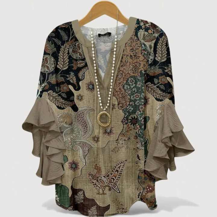 Thalia - Cozy Ruffle Blouse