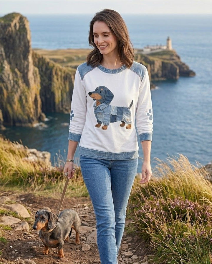 Molly - Cozy Denim Sweater