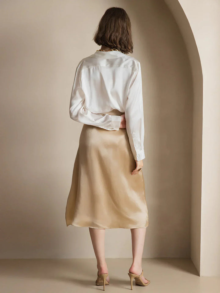Yvonne - Soft Satin Blouse