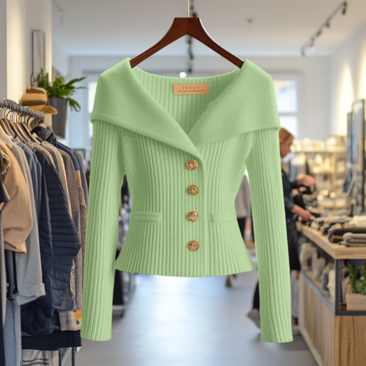 Abigail - Elegant Ribbed Cardigan