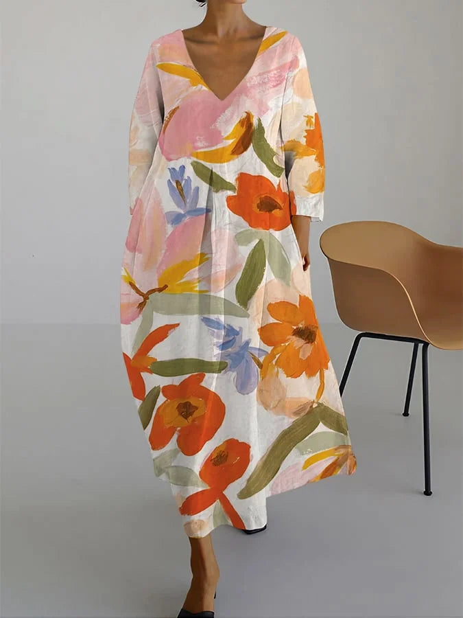 Callie - Flowing Floral Dress