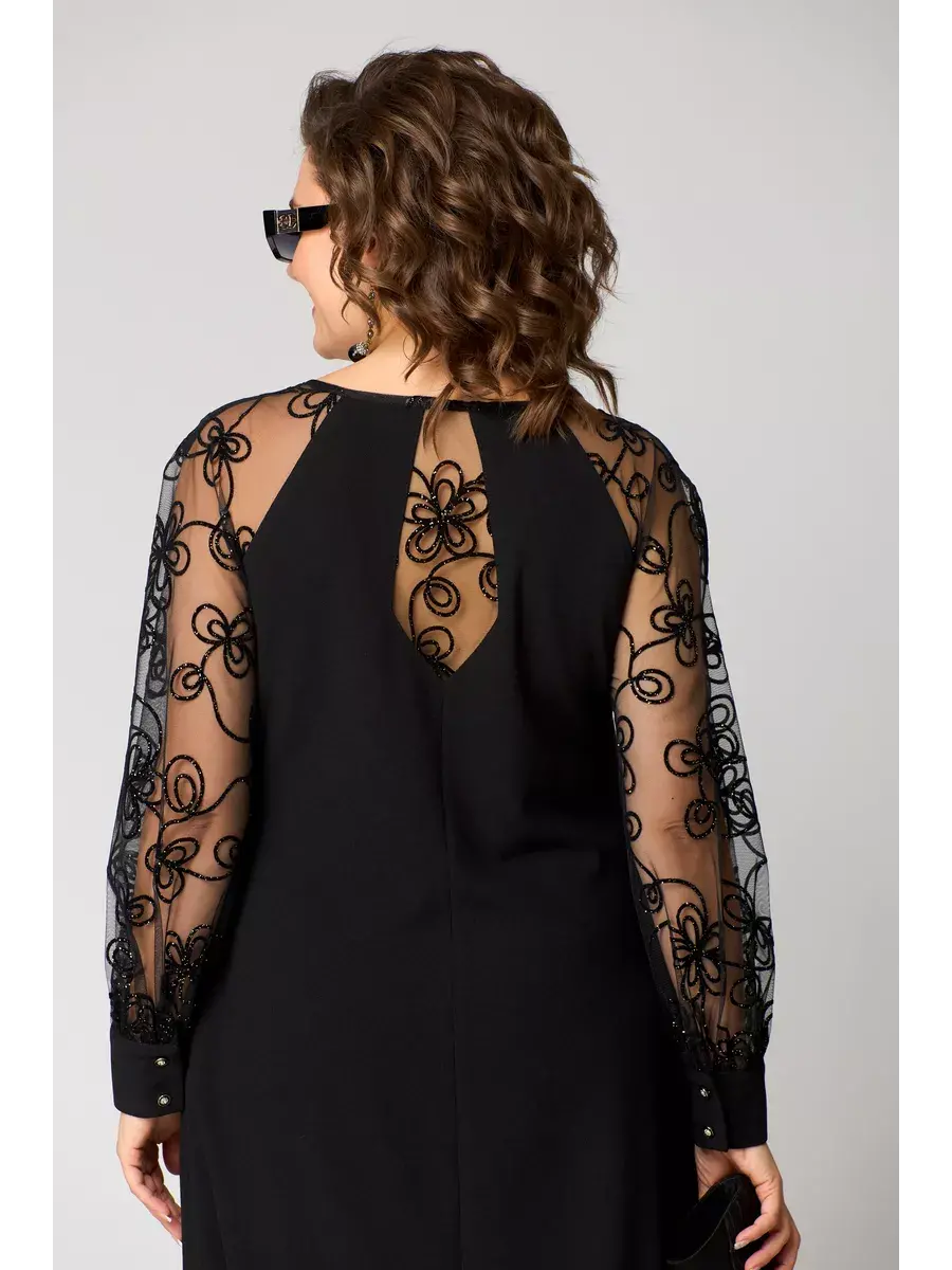 Elsie - Elegant Sheer Midi Dress