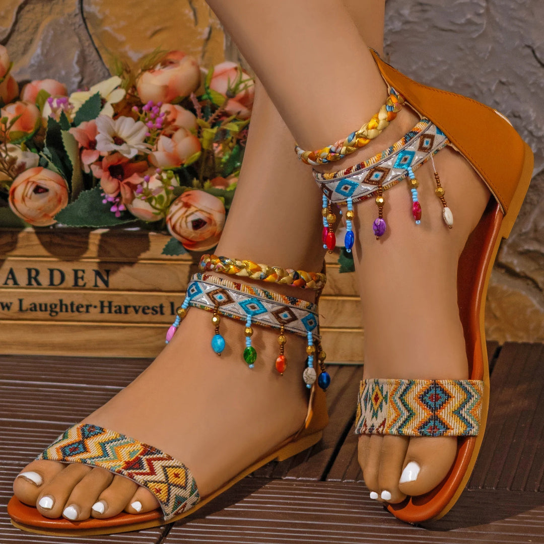 Marissa - Playful Flat Sandals