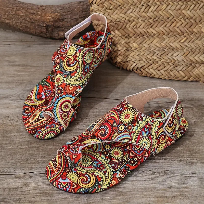 Emma - Vibrant Paisley Sandals