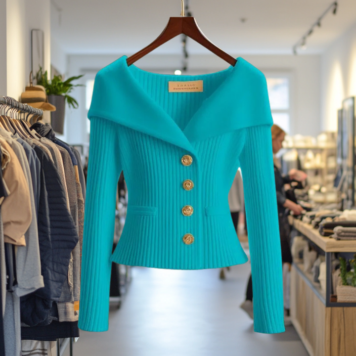 Abigail - Elegant Ribbed Cardigan
