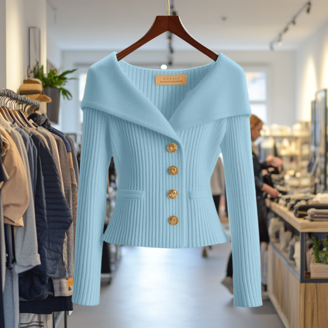 Abigail - Elegant Ribbed Cardigan