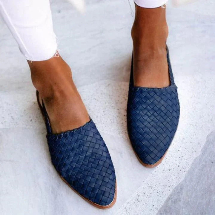 Josie - Textured Slip-On Sandals