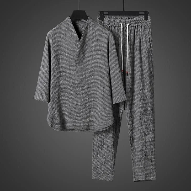 Harvey - Relaxed Textured Shirt Set