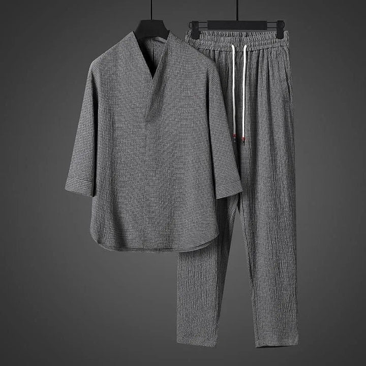 Harvey - Relaxed Textured Shirt Set