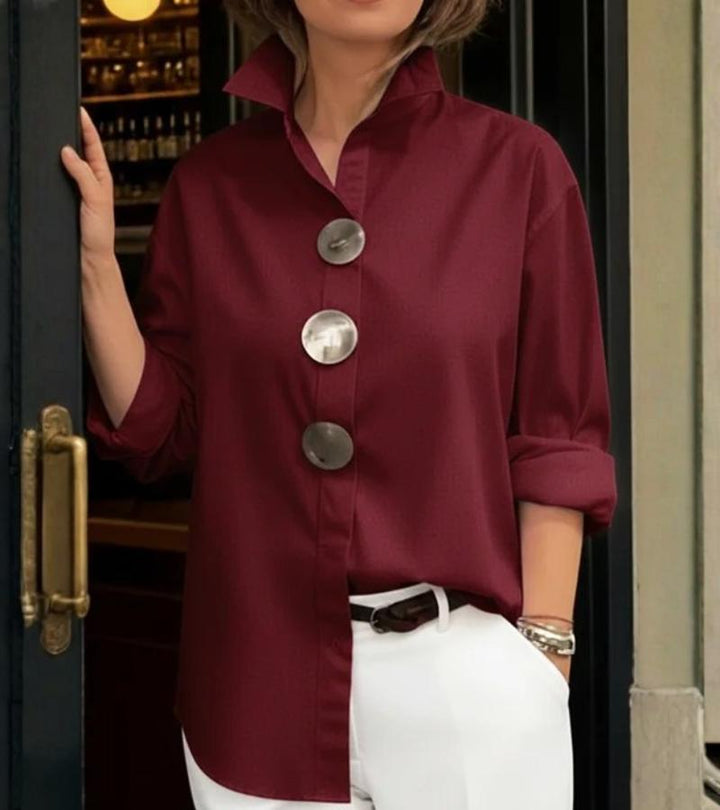 Catherine - Chic Linen Blouse
