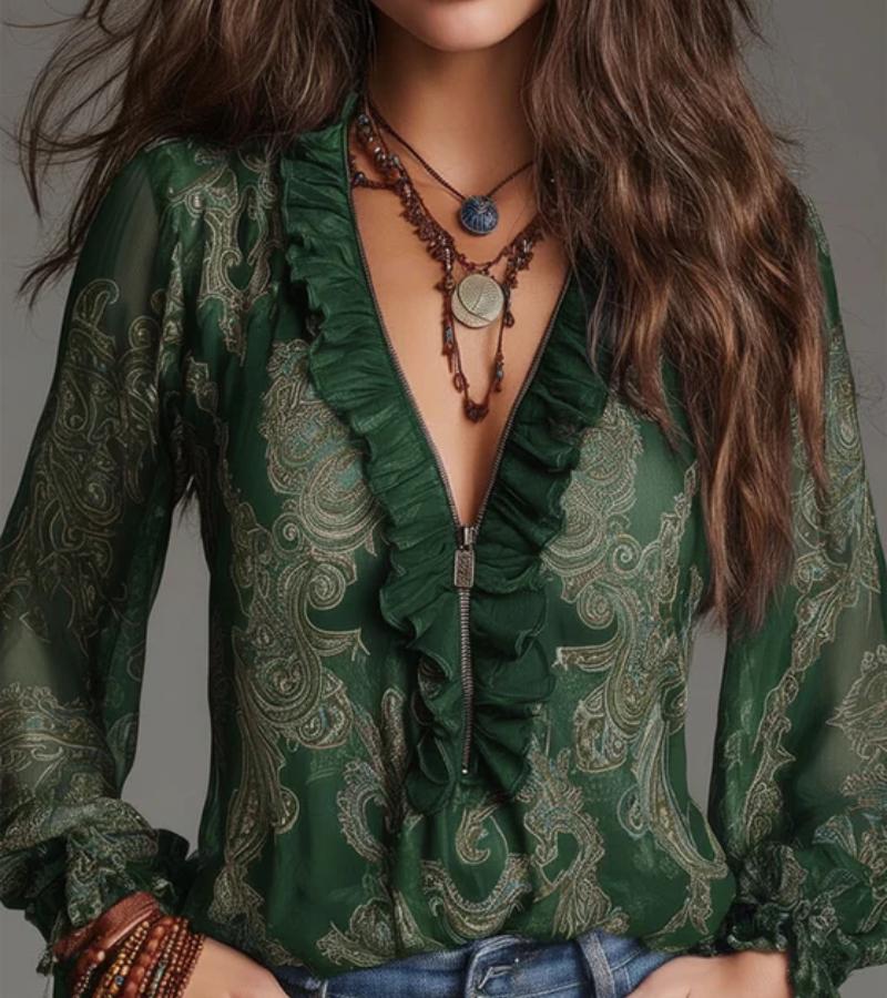 Ingrid - Ethereal Ruffled Blouse