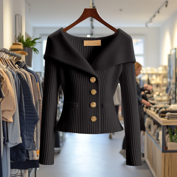 Abigail - Elegant Ribbed Cardigan