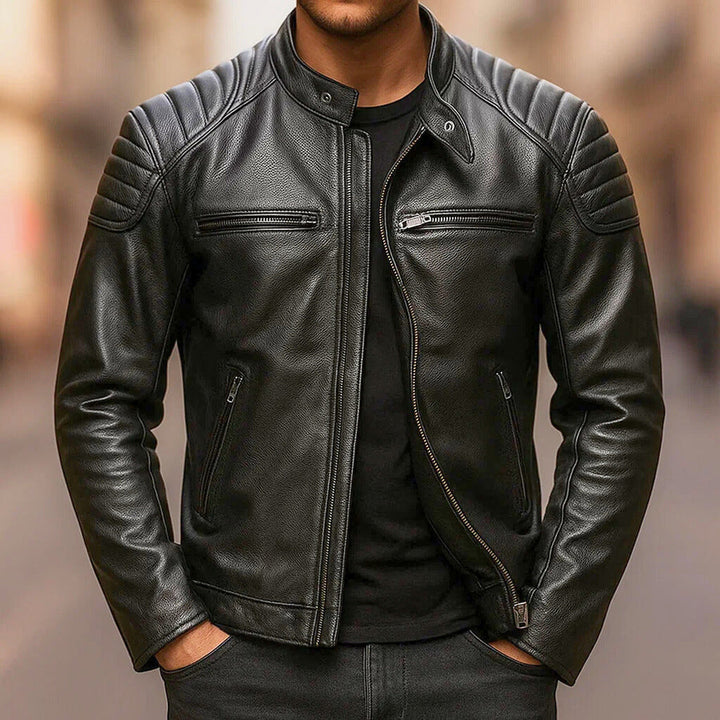 Sleek Leather Jacket