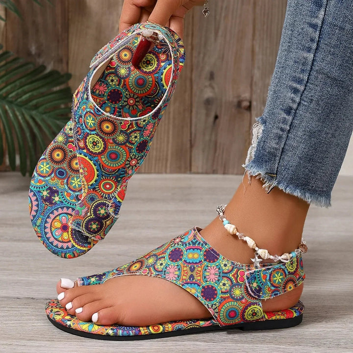 Emma - Vibrant Paisley Sandals
