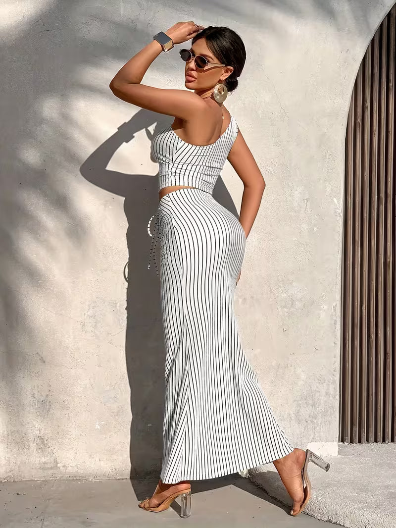 Bernice - Sleek Stripe Dress