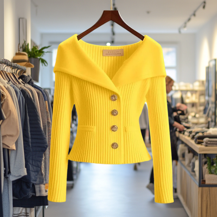 Abigail - Elegant Ribbed Cardigan