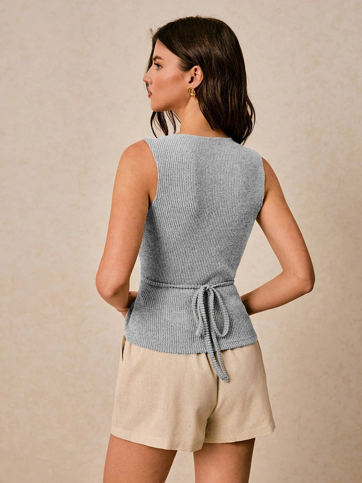Alina - Chic Ribbed Blouse