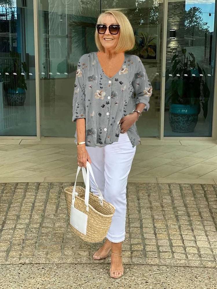 Frida - Soft Floral Blouse