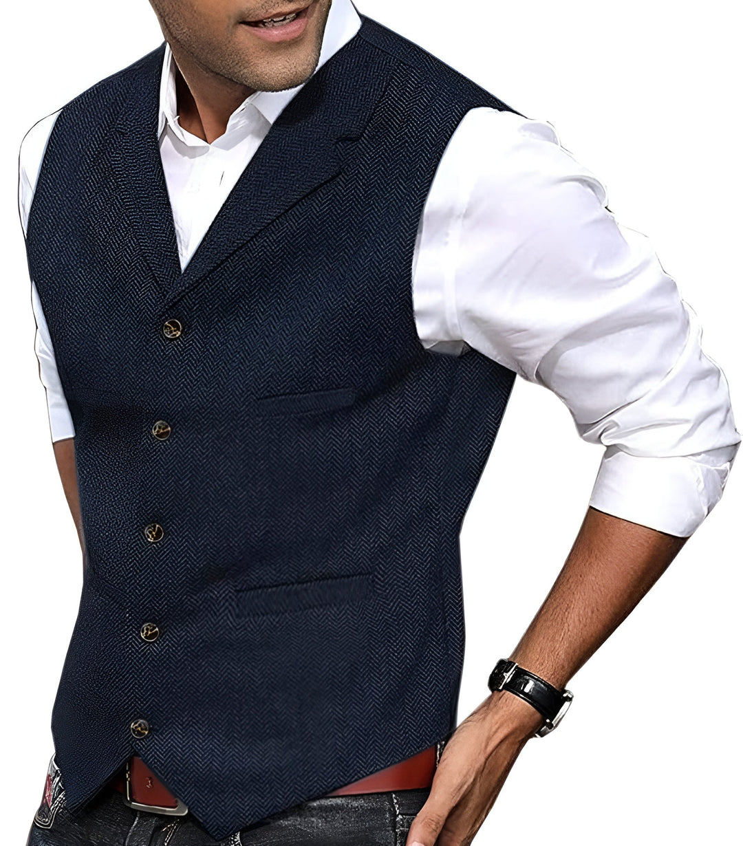 Gilbert - Tailored Texture Vest