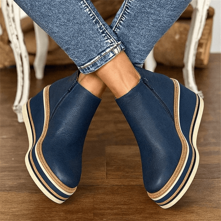 Ozara - Chic Suede Ankle Boots