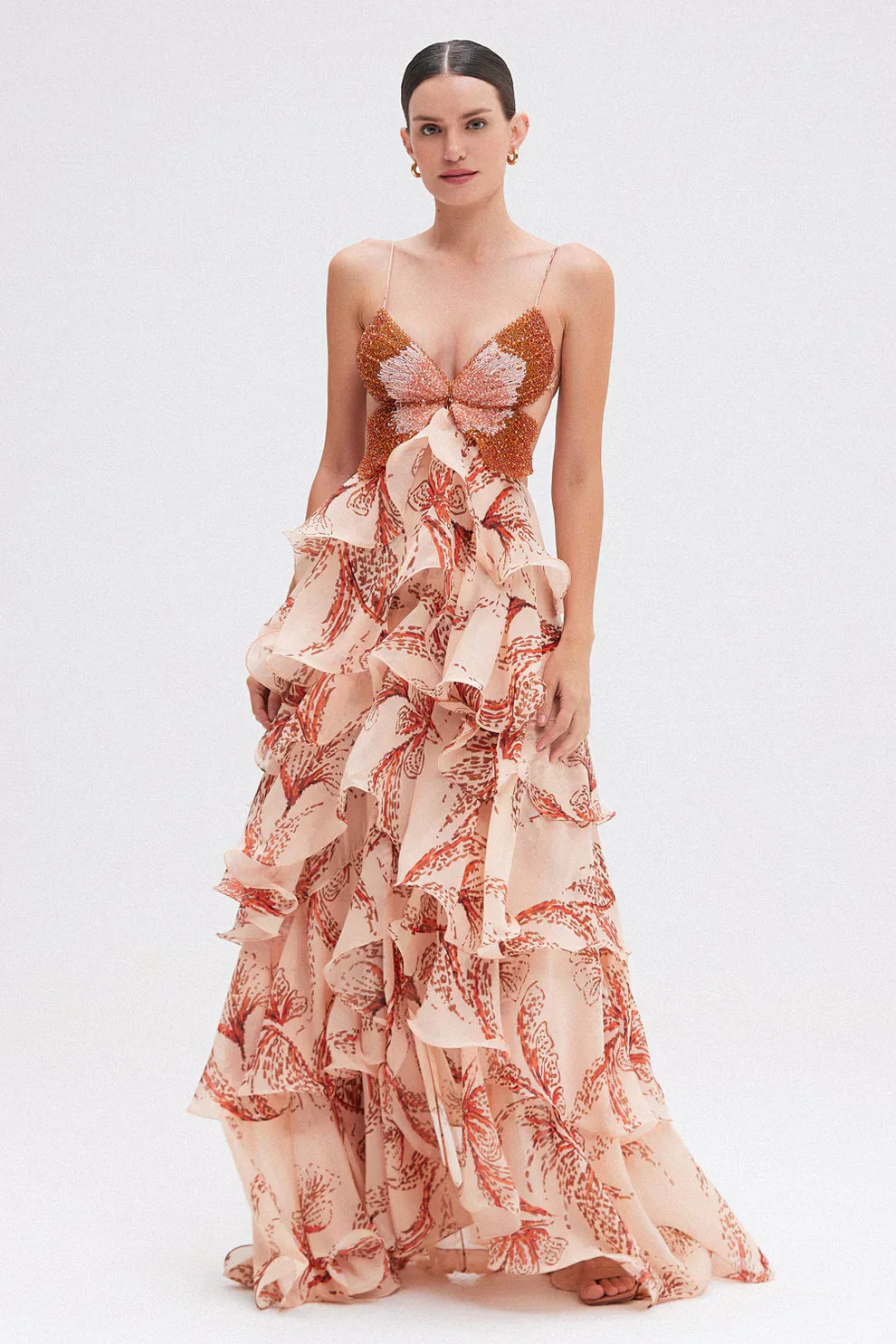 Kristen - Ethereal Ruffled Gown