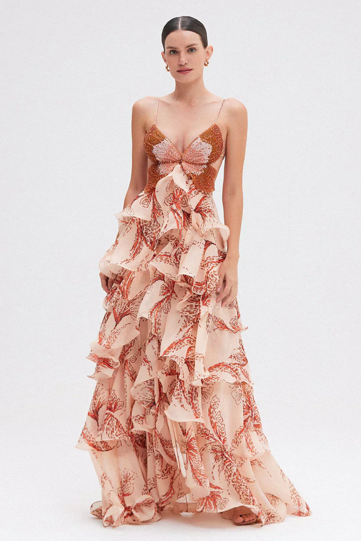 Kristen - Ethereal Ruffled Gown