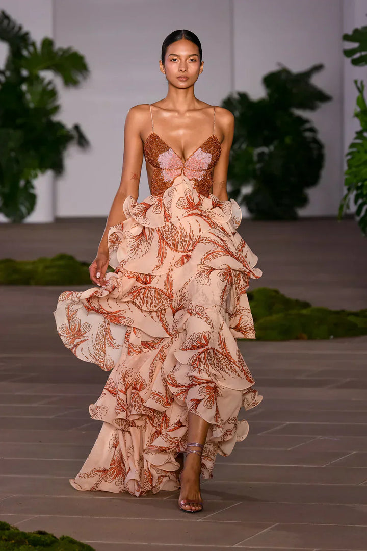 Kristen - Ethereal Ruffled Gown