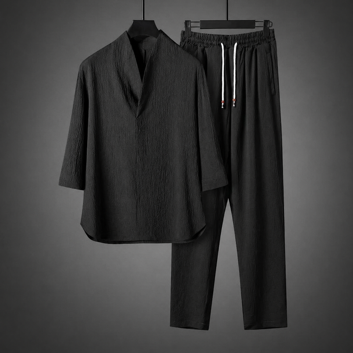 Harvey - Relaxed Textured Shirt Set