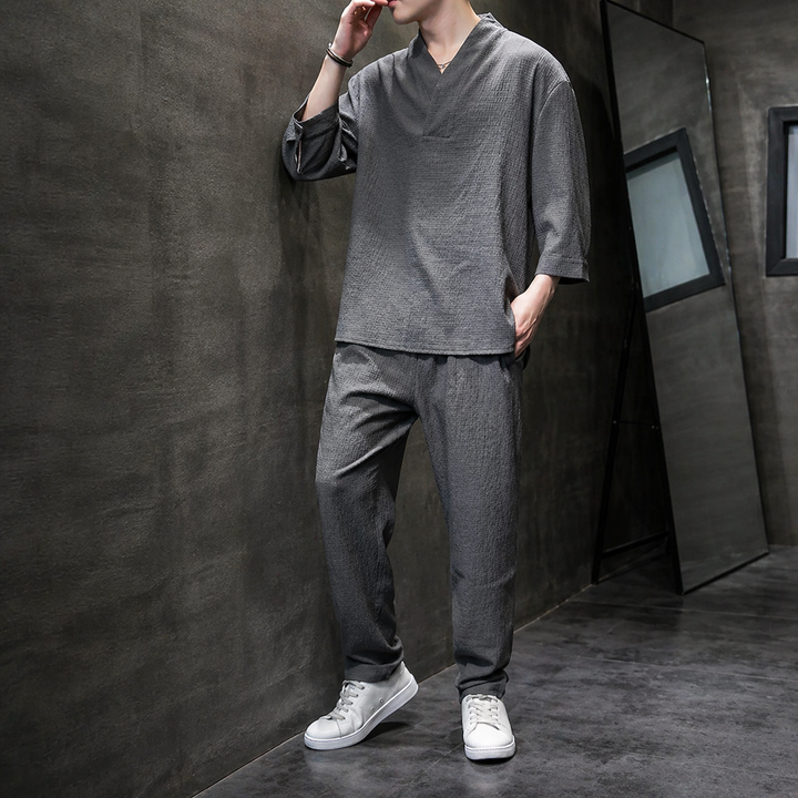 Harvey - Relaxed Textured Shirt Set