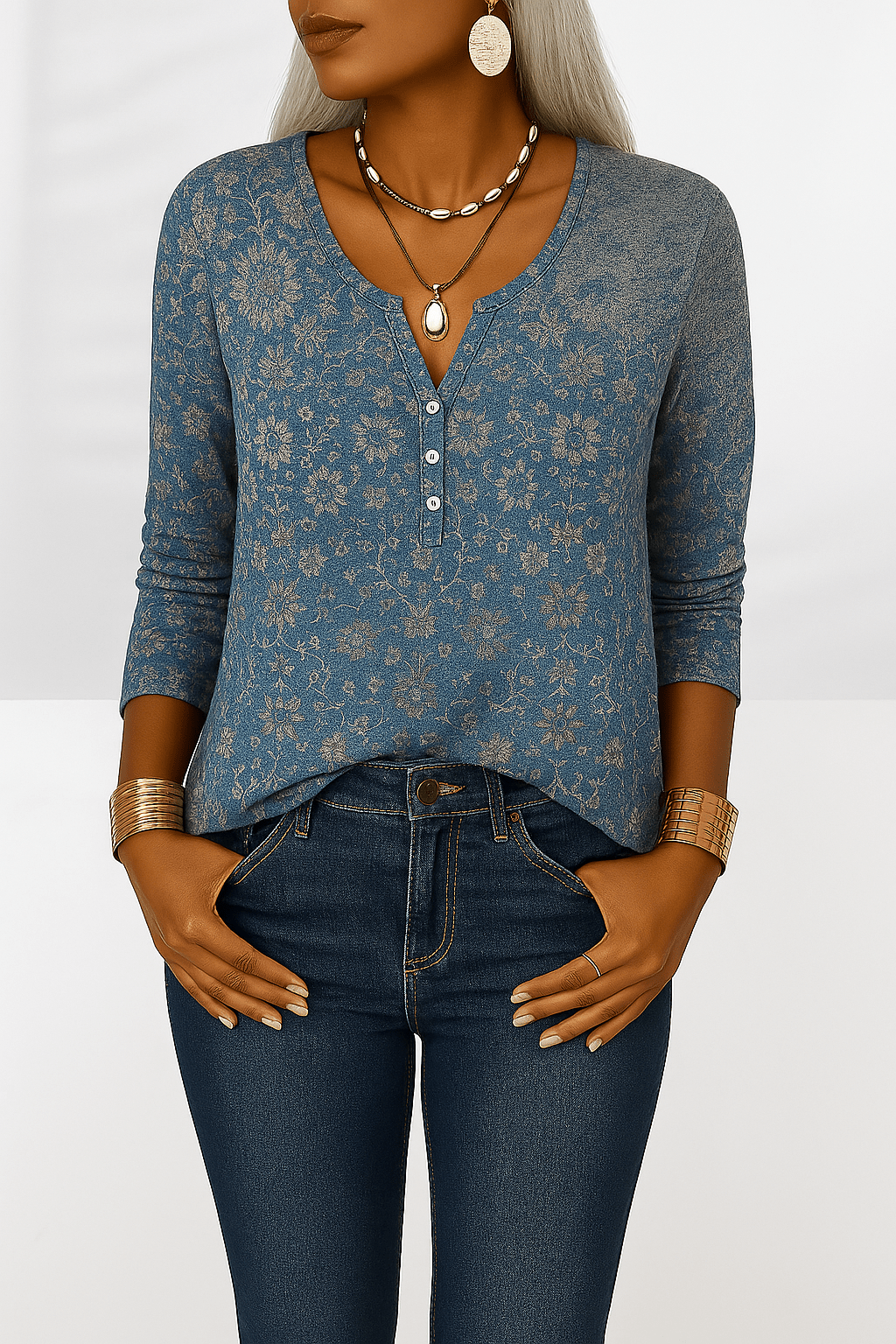 Kendall - Soft Floral Blouse