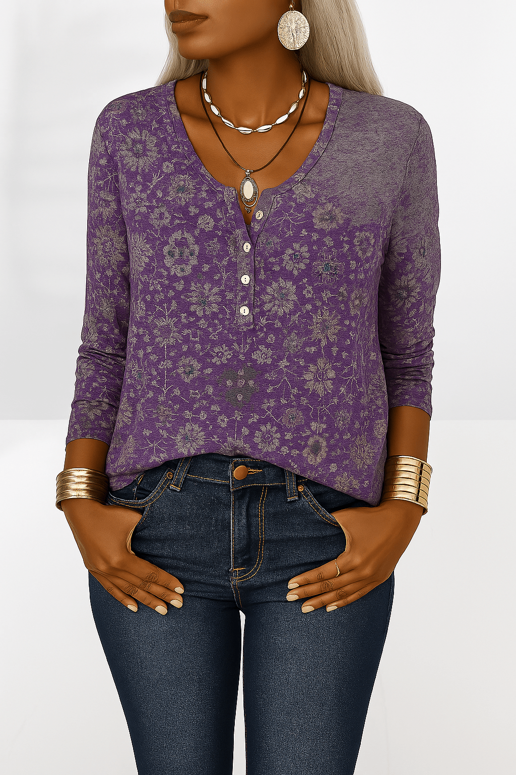 Kendall - Soft Floral Blouse