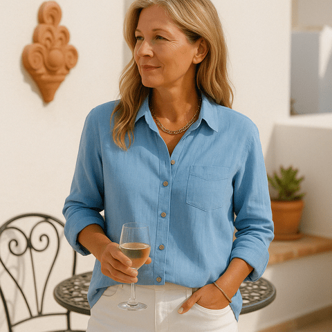 Monica - Soft Linen Blouse