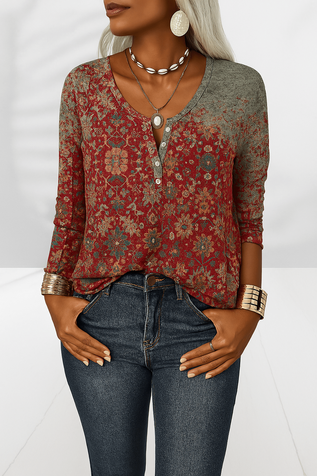 Kendall - Soft Floral Blouse